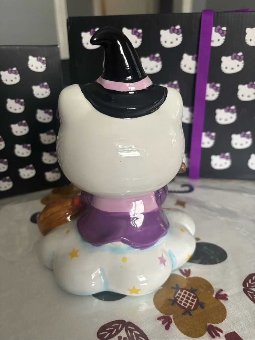 Blue Sky Clayworks x Hello Kitty Halloween Flying Witch w/ Broom Figurine Statue